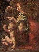 LEONARDO da Vinci Madonna Litta ey oil on canvas